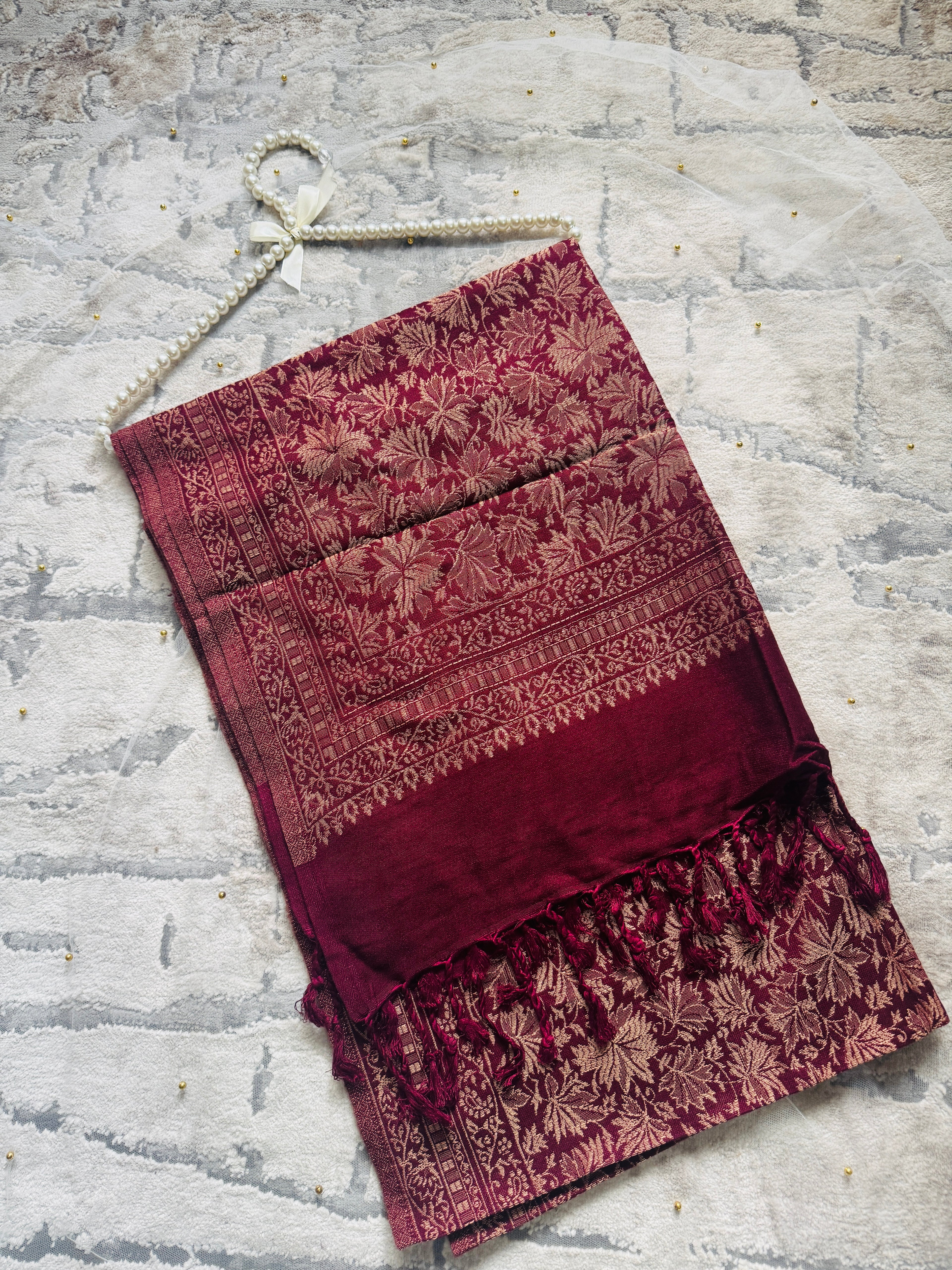 Pashmina Stole – Maroon
