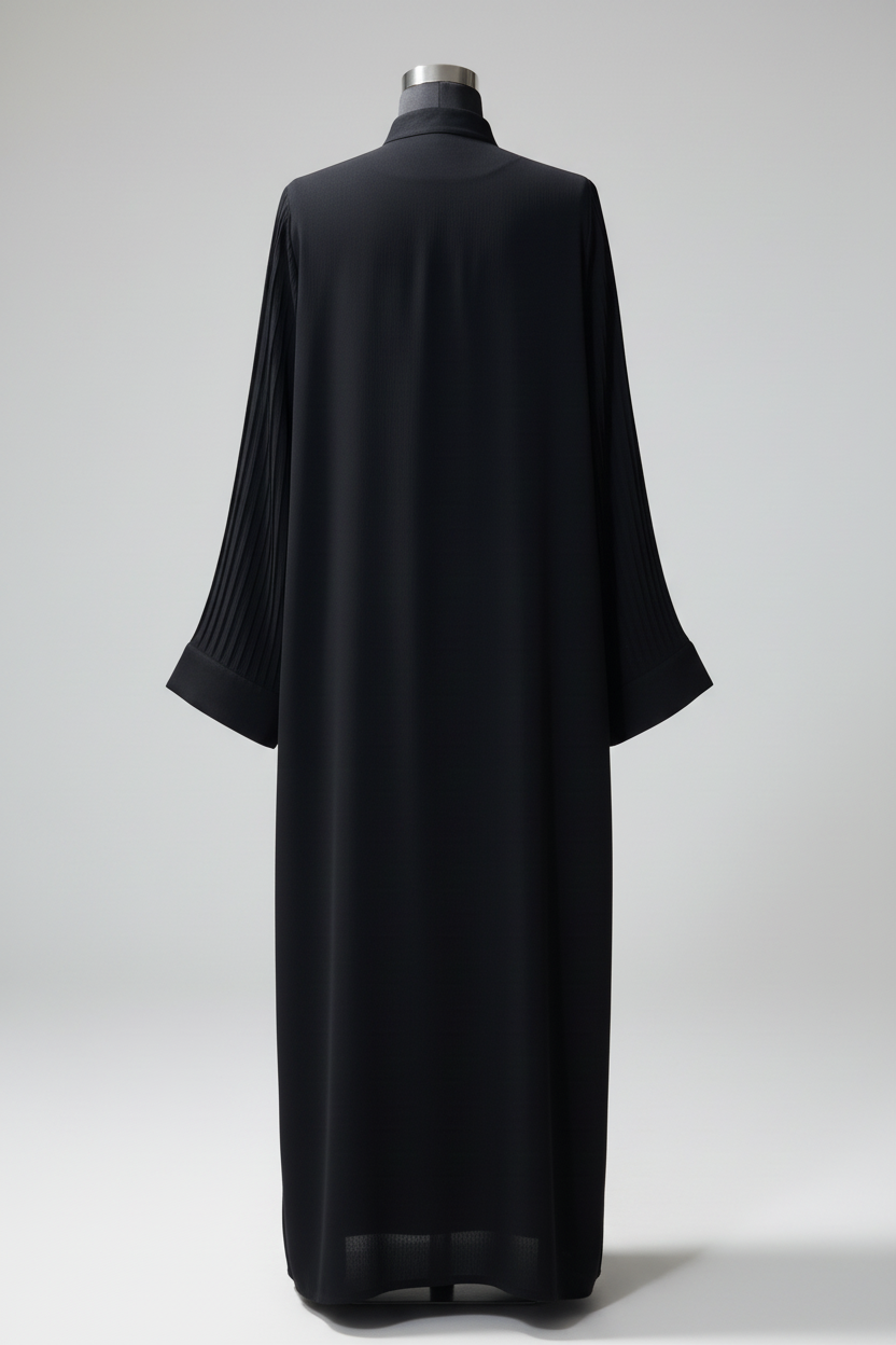 Black Abaya Back View