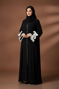 Black Abaya on Model