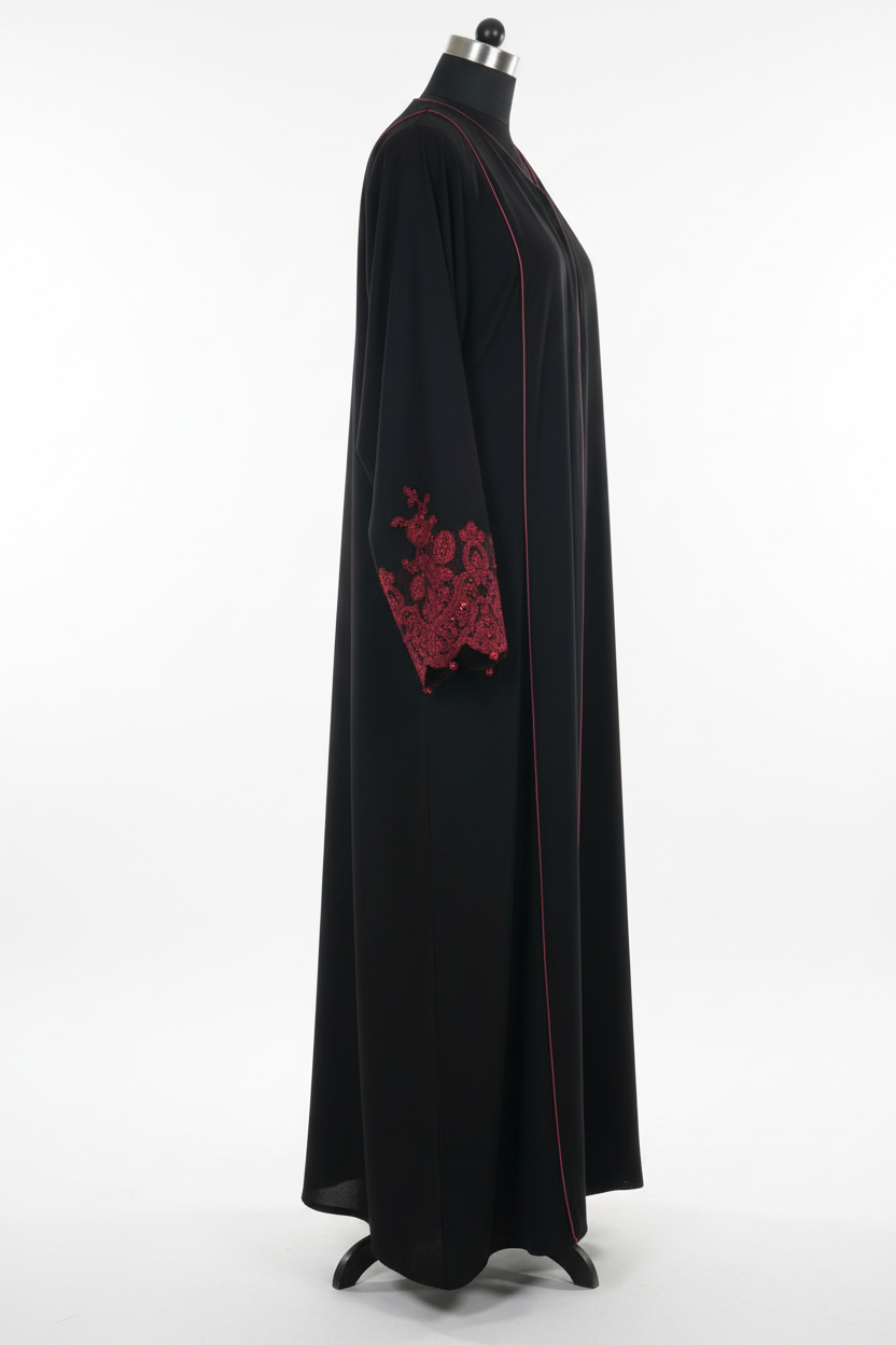 Black Abaya Side View