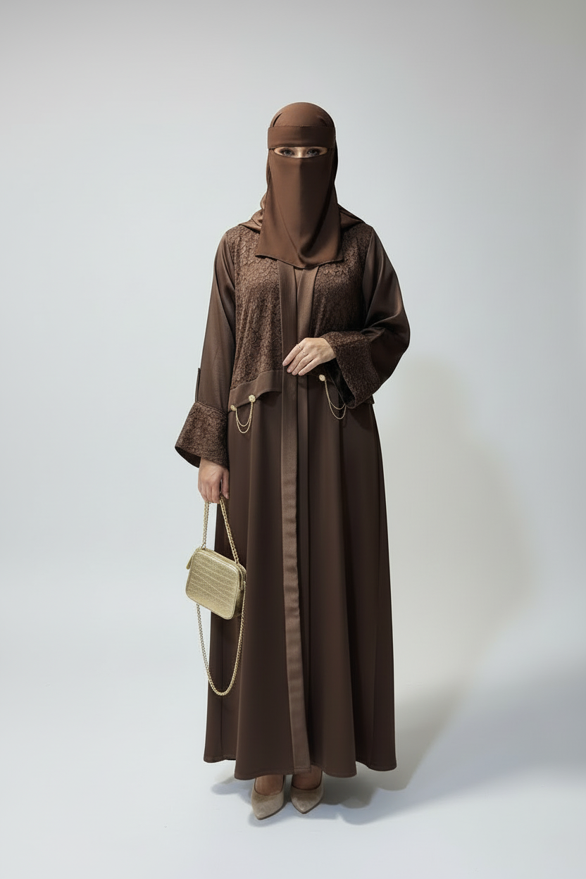Brown Abaya with Niqab